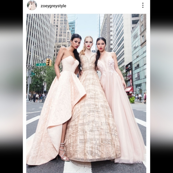 Zoey Grey Size 12 Graduation/Prom Gown - Picture 11 of 13